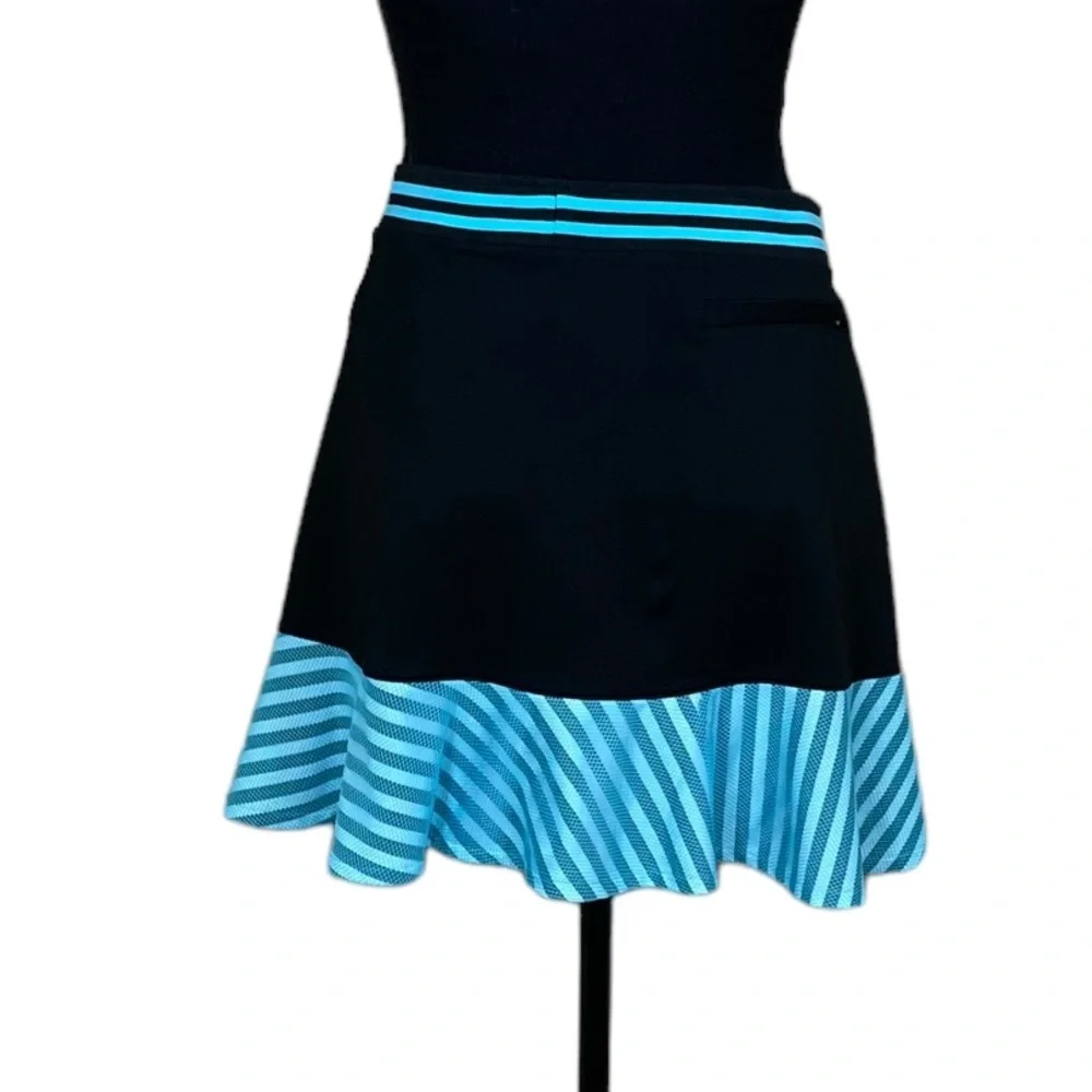 Slazenger “City Lights” Knit Printed Ruffle Golf Tennis Skort (A)